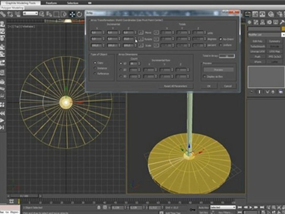 Tutorial Array - criando uma escada espiral- 3D max