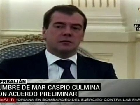 Culmina cumbre Mar Caspio con acuerdo preliminar