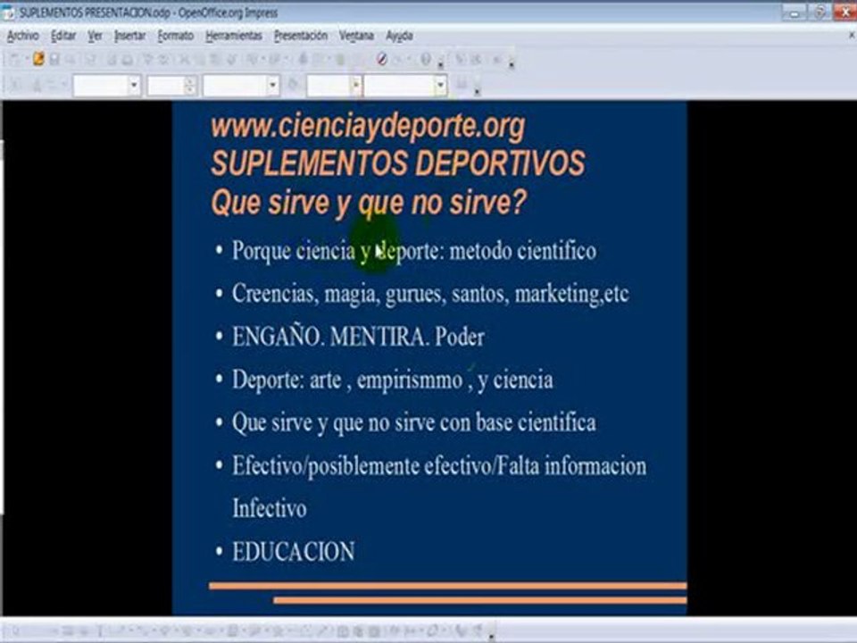 Suplementos Nutricionales www.cienciaydeporte.org