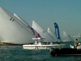 Dhow Race start at Louis Vuitton Trophy Dubai/ALL4ONE winner