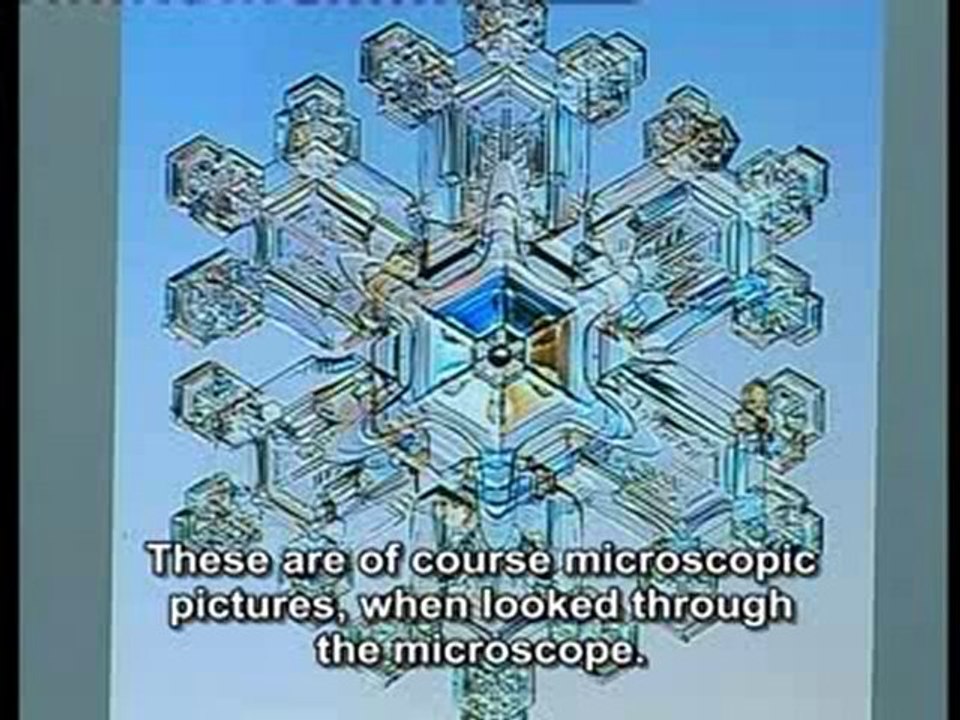 Golden ratio in snowflakes