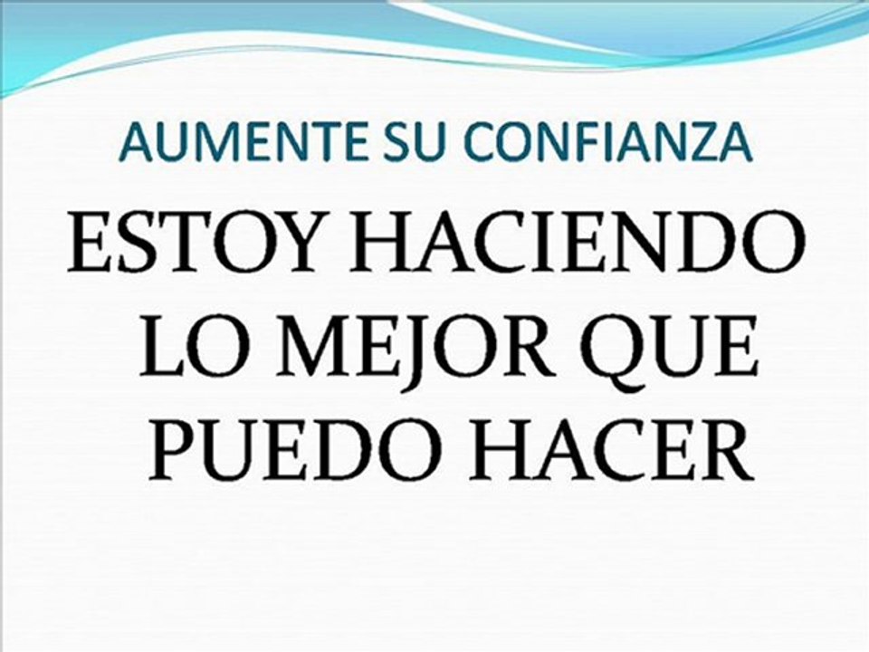Afirmaciones Positivas Para Aumentar Su Confianza