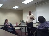 Derrick Hayes speaks to Diversity group at CSU