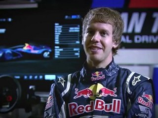 Sebastian Vettel driving GT5 RedbullX1