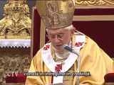 Benedict XVI către Cardinali: Împreună cu Isus pe cruce