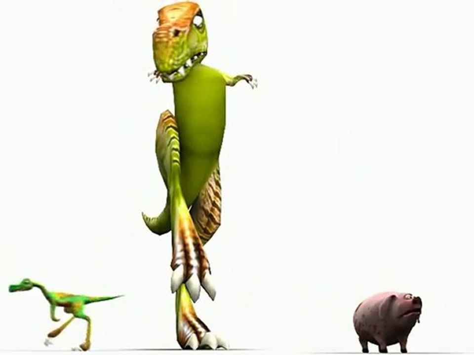 Dino Tries Eat Pig