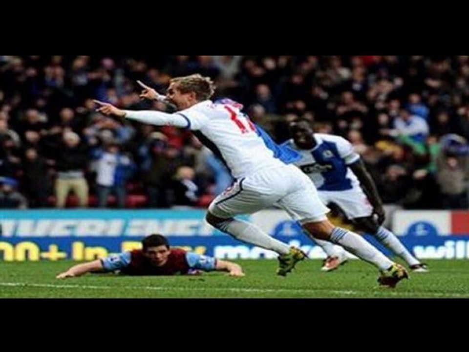 Blackburn Rovers 2-0 Aston Villa Pedersen superb free-kick