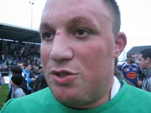 Rugby - Reaction de Marc Clerc après USB - Mâcon