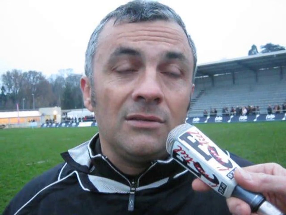 Rugby - Reaction Jean-Henri Tubert après USB - Mâcon