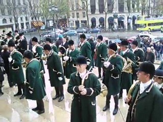Aubade de trompes de chasse sur le parvis de la Madeleine- 2