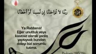 Sura Bakara (Verses 285 - 286)(TURKÇE MEALİ)