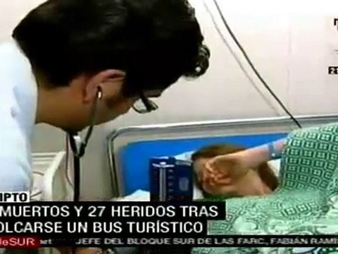 Mueren turistas en accidente ocurrido en Egipto