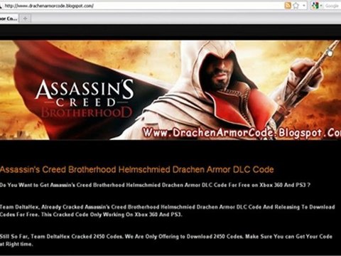 Assassins Creed Brotherhood Helmschmied Drachen Armor Unlock