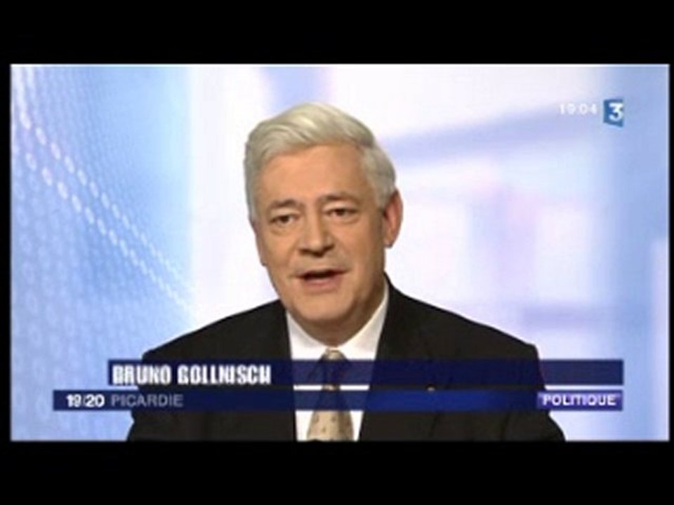 19/20 de France 3 Picardie avec Bruno GOLLNISCH