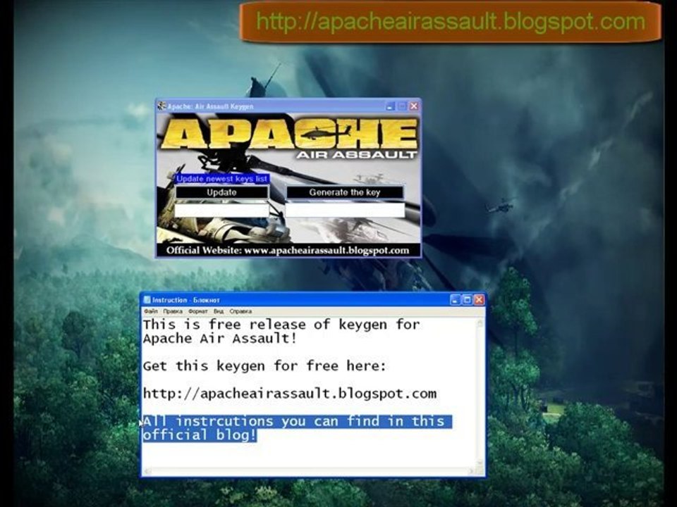 Apache Air Assault Free Game and crack
