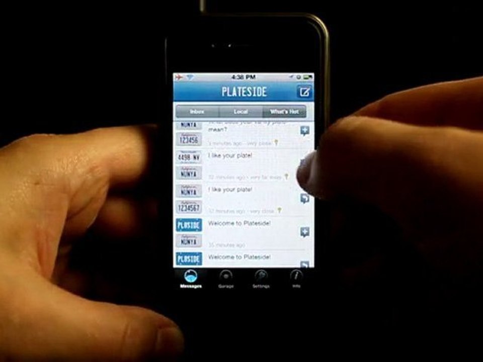 Plateside iPhone App Demo