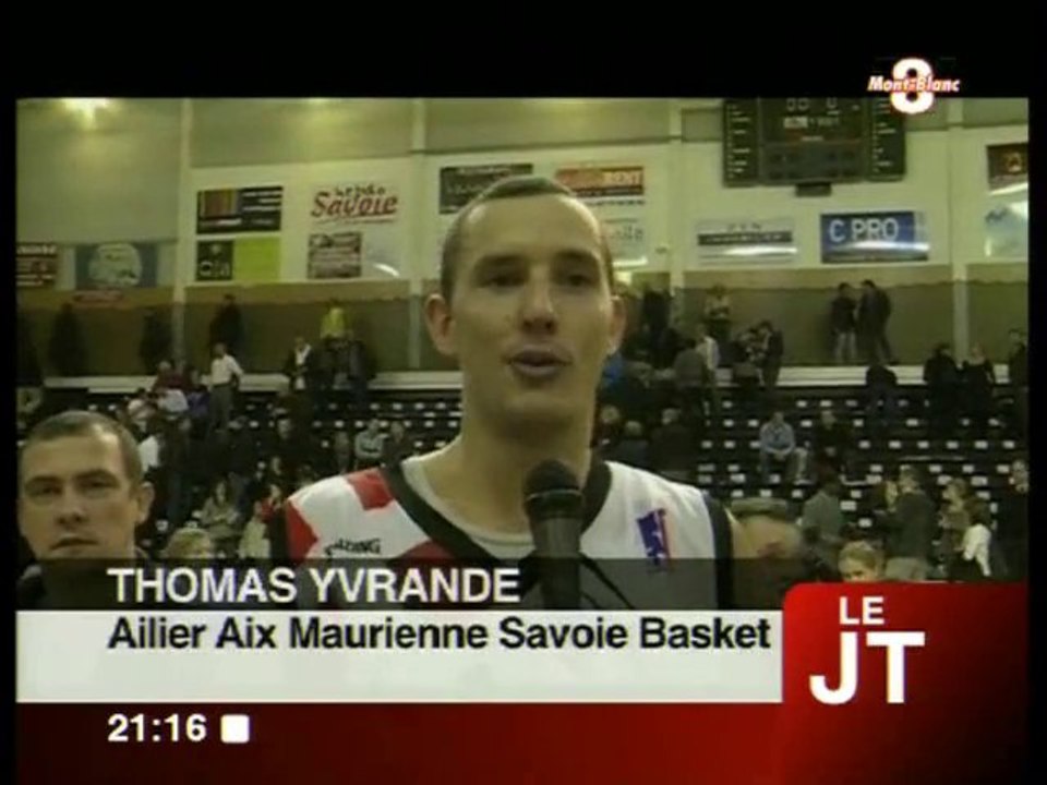 Reportage AMSB Vs Antibes - TV8 Mont-Blanc - JT - 22-11-2010