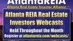 Atlanta REIA Webcasts for Real Estate Investors