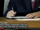 PDVSA y ENI anuncian millonarias inversiones en Venezuela