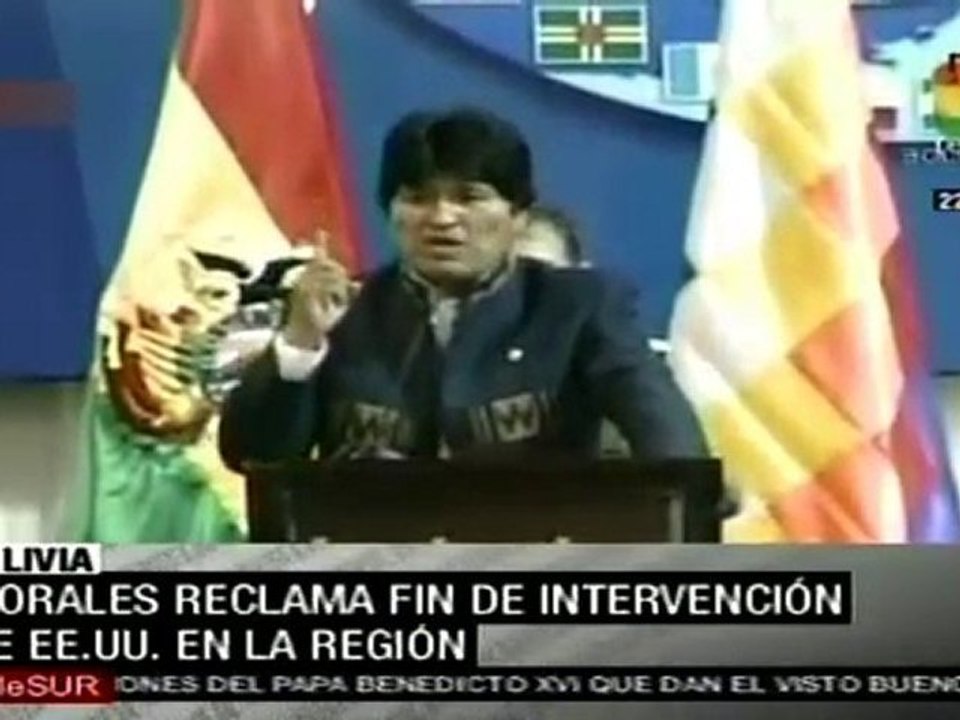 Evo Morales exige cese de intervención estadounidense en Latinoamérica