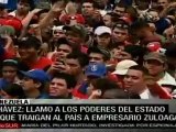 Jóvenes socialistas venezolanos marcharon encabezados por Presidente Chávez