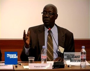 Latest developments on genocide prevention, Francis Deng