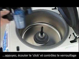 AWELock centrifugeuse - changement de rotor sans outils