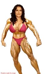 Selma Hayek Muscle Growth