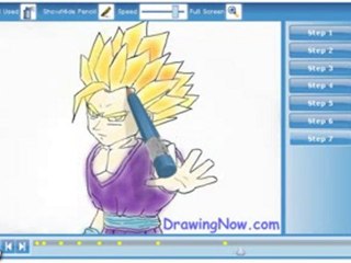 How to draw Gohan ssj2