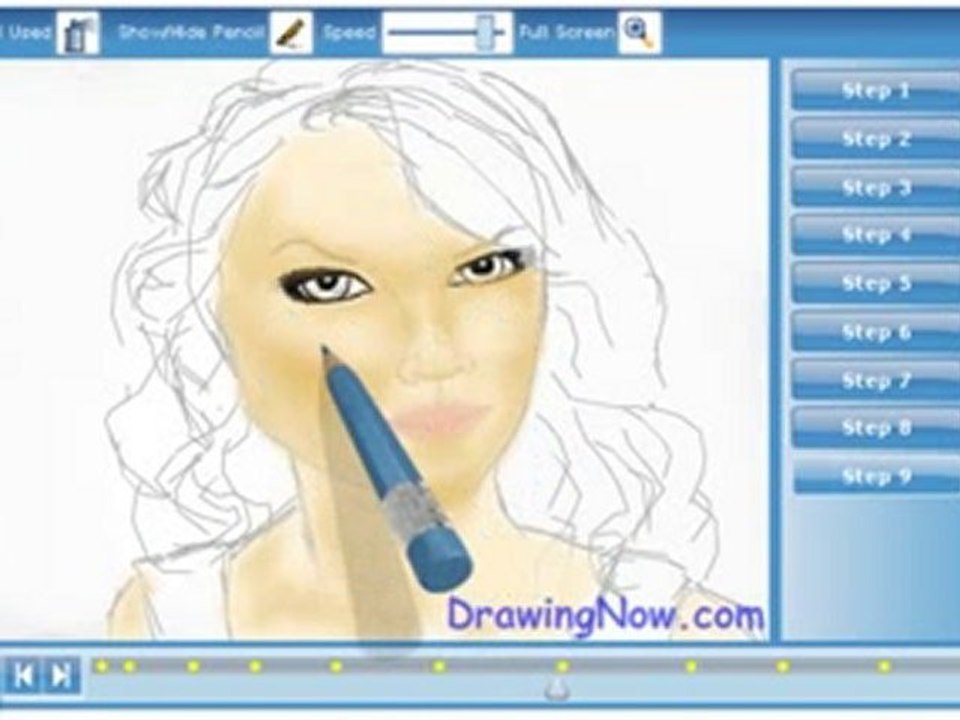 How to draw Taylor Swift
