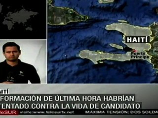 Atentan contra caravana de candidato presidencial en Haití