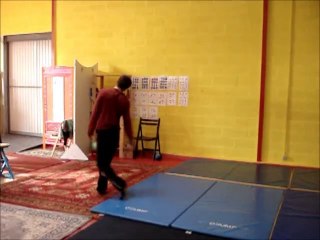 Josuah Finck - entrainement acrobaties au sol