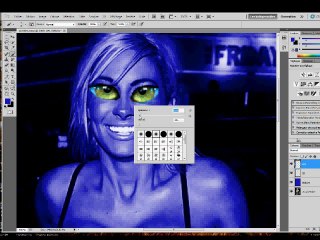 Transformation en personnage du film 'Avatar' avec photoshop