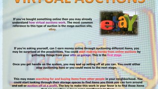Home-Based Business -Affiliate Programs and Virtual Auctions