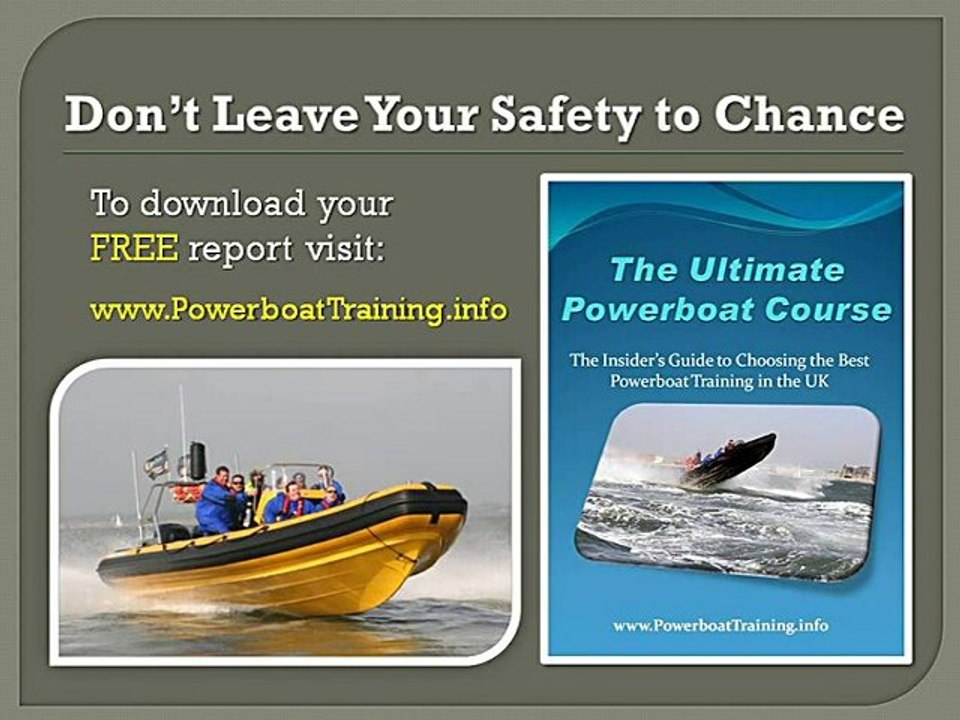 Portsmouth UK RYA Level 1 & 2 Powerboat training courses an