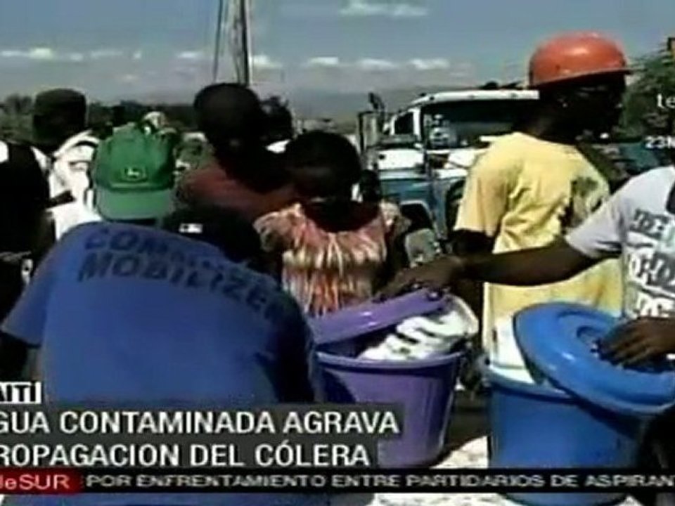 Agua contaminada agrava propagación del cólera en Haití