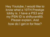 PS3 - MW2 10th Prestige Lobby - SUB ME AND PM ME FOR 10TH!