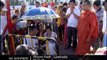 Buddhist monks mourn cambodia stampede victims - no comment