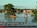 Familias esperanzadas con mejoría del clima