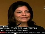Costa Rica advierte que no permitirá violaciones a su soberanía