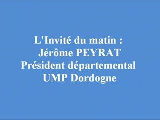 Interview  de Jérôme Peyrat / l'Invité du matin / 22/11/2010