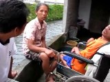 Mentally handicapped refugees Merapi eruption