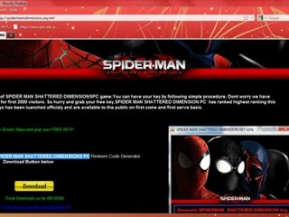 FREE SPIDERMAN SHATTERED DIMENSIONS CODEs 100% WORKING