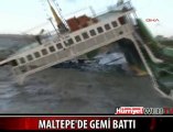 İstanbul'da Ro-Ro Gemisi Battı