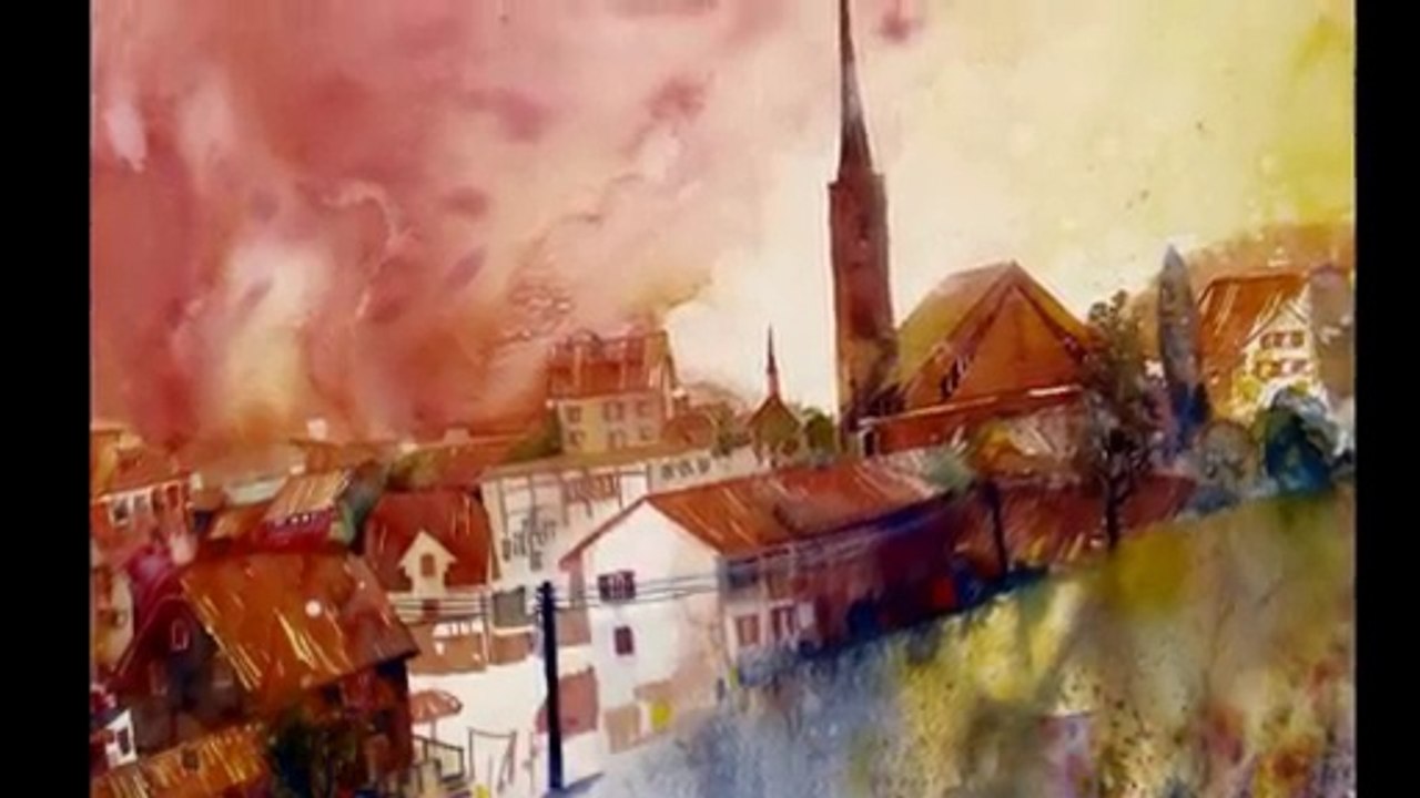 Aquarelle von Franz Habermacher