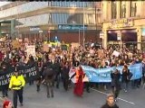 Dozens arrested after tuition fees protest