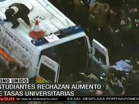 Estudiantes ingleses rechazan aumento en tasas universitarias