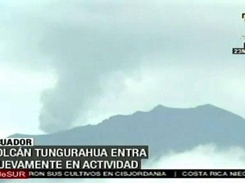 Volcán Tungurahua cesa su actividad pero mantiene en alerta a las autoridades
