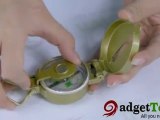 K00672-Round Brass Lid Scale Navigation Compass for Camping
