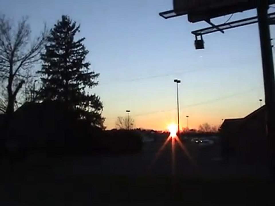Strange Fiery Object Hovering in the Sky